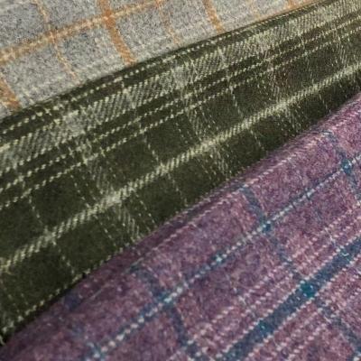 China Wrinkle Resistant All Season 50wool 400g/m Melton Tweed Fabric For Woman Suit And Home Decoration Cloth for sale