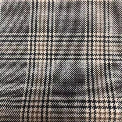 China Wicking All Season Feel Good Fabric 50%Wool 50%Polyester 420g/m Smooth Classic Bird Style Houndstooth Tartan Melton Wool Fabric for sale