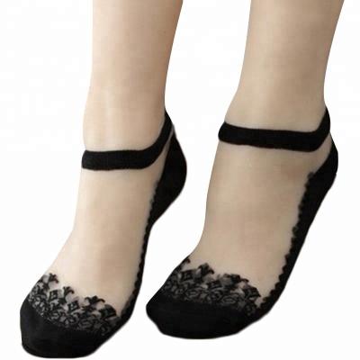 China Antibacterial sexy lace women slim shorts thongs fashion soft comfortable stockings cut out ankle socks summer women short for sale