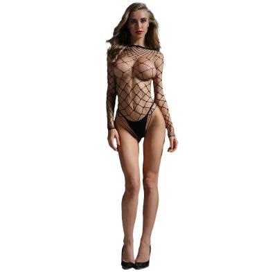 China Hot Sexy Lingerie Net Body Stocking Jumpsuit Ladies Hollow Out Lingerie for sale