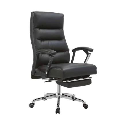 China 2022 New Product Genuine Leather Office Chair (Height) Guarantee Quality Rotatable Office Executive Factory Made Black Adjustable for sale