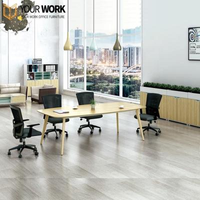 China Factory wholesale luxury large extendable conference table conference table with plug and meeting table with chair for sale