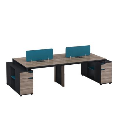 China Economic Office Staff Furniture 4 Seater Person Extendable Workstation Table Workstation for sale