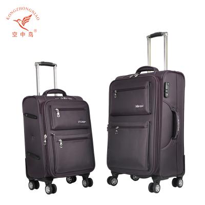 China Durable Soft Luggage Suitcase Luggage Moving Bag Set China Nylon Fabric Wheeled Trolley Suitcase Style Popular Luggage for sale