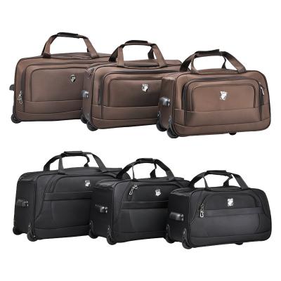 China Fashion Kongzhongniao Factory Wholesale 3pcs Trolley Duffel Bag Set Wheel Duffel Bag Luggage Rolling Moving Bag for sale