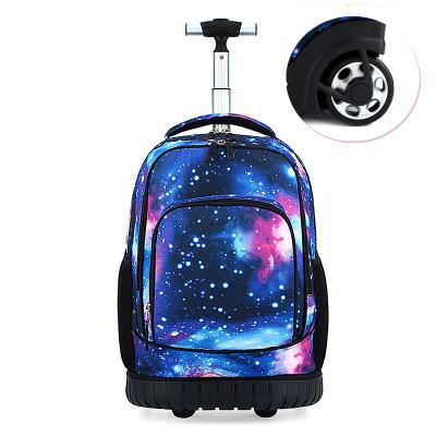 China Multifunctional School Handbag Wheel Rucksack Luggage Laptop Waterproof Rolling Backpack With Trolley Travel Trolley Bag for sale