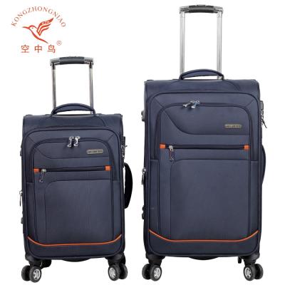 China Waterproof Trolley Luggage Trolley Bag Style New Soft Bag Set Nylon Travel Luggage Netting for sale