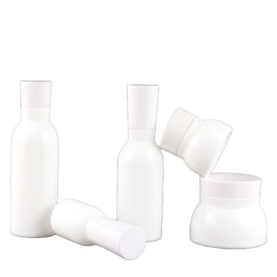 China Free Sample 100ml Small Mini Empty 10ml Cosmetic Spray Perfume Bottle Glass Milky White Jars for sale