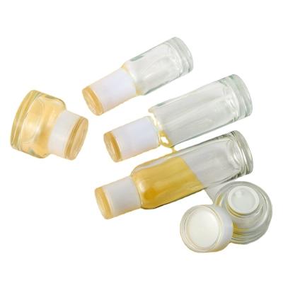 China 50ml Cosmetic High Quality Luxury Perfume Bottle Glass Clear Bottle Set for sale