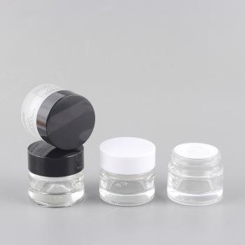 China Popular Unique 10G Personal Care Round Container Clear Cream Jar With Screw Cap 10g White Cream Jar Sealed for sale