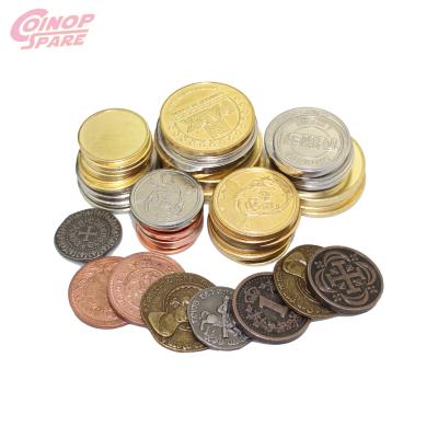 China Brass Promotional Custom Stamping Silver Metal Gambling Coins for sale