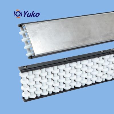 China Machinery Repairs Workshop Flexible Plastic Roller Conveyor Module Straight Working Side Guides for sale