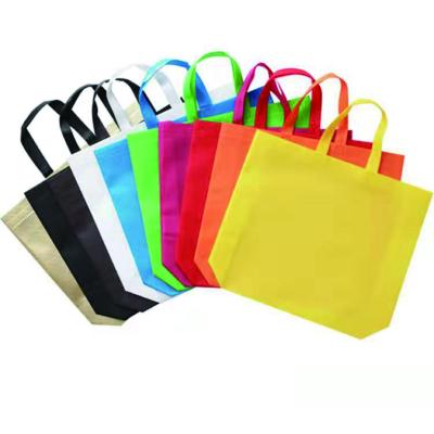 China Factory Price Recyclable Customized LOGO Colored Non Woven Tote Shopping Bag for sale