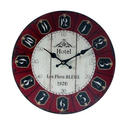 China Factory Made Durable Retro Calendars Vintage Wall Clock For Kitchen for sale