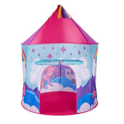 China Inflatable Toy Kids Play Unicorn Tent Christmas Gift for Cute Baby Kids Play Castle Tent for sale