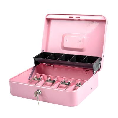 China Iron Dish Money Gift Box Kids Piggy Bank Cash Box Metal Cash Liner Safer Safer Drawer for sale