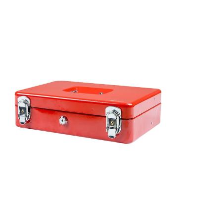 China Piggy Bank Cash Box Steel Metal Cash Money Saving Box With Money Tray for sale