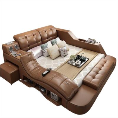 China Massage Sell Modern Contracted High Quality Furniture Leather Double Massage Bed for sale