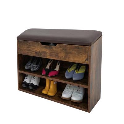 China Wholesale Modern Personal Shoe Rack Cabinet Modern Wooden Cabinet With Bench for sale