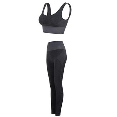 China Wholesale High Quality Women Breathable Seamless Yoga Sets Black Yoga Sets Size Small To Extra Large Yoga Legging Sets Plus Size for sale