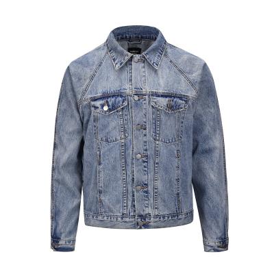 China Breathable European and American high street denim jacket fashion men and women's jacket the same denim jacket for sale