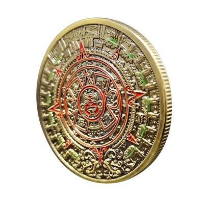 China China Factory Direct Custom Cheap Maya Civilization Soft Enamel Challenge Coins for sale