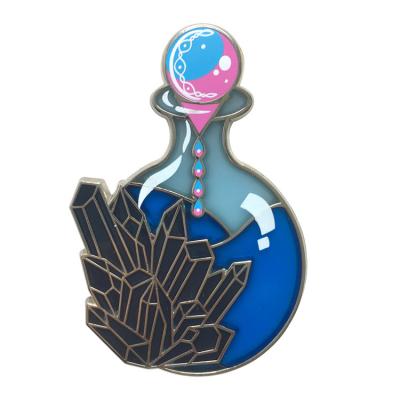 China China Manufacture Sandblasting Cute Soft Enamel Pin Custom A Variety Of Color for sale