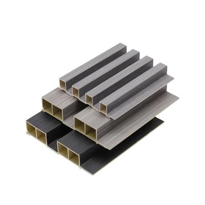 China Chuangsheng Exterior Moisture Proof Exterior Wall WPC Co-extruded Grooved Cladding Board for sale