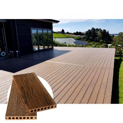 China High Quality Eco-friendly Embossed Plastic Composite Chuangsheng Wood WPC Modern Decking Hollow Material for sale