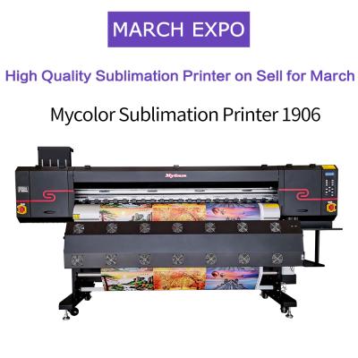 China Eco solvent/sublimation printing Mycolor textile sublimation printer fabric sublimation printer i3200 head inkjet printer high speed sublimation for sale