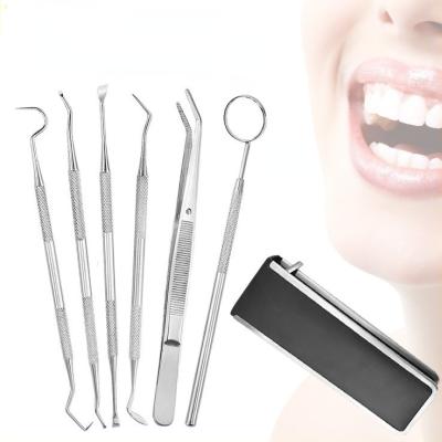 China Durable Professional Dental Hygiene Cleaning Kit Mouth Mirror Oral Hygiene Dental Home Kit for sale