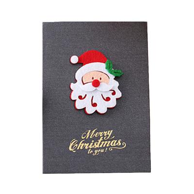 China paper & Cardboard Wholesale Custom Hand Made Die Cut Gift Merry Christmas Greeting Cards for sale