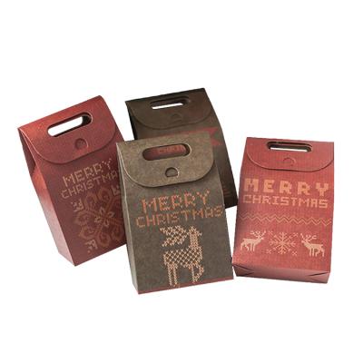 China Lovely Recyclable Colorful Customized Christmas Candy Kraft Paper Packaging Box for sale