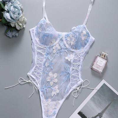 China Transparent lingerie sexy mature woman lingerie lace up sexy lingerie women white fashion lingerie new for sale