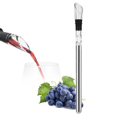 China 3-In-1 Best Barware Pourer Metal Bottle Viable Rod Stainless Steel Set Tube Refrigerator Wine Cooler Stick for sale