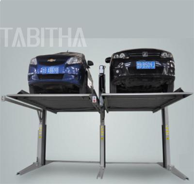 China Outdoor Double Hydraulic Parking Car Lift For Sale 2 Post Car Parking Lift for sale