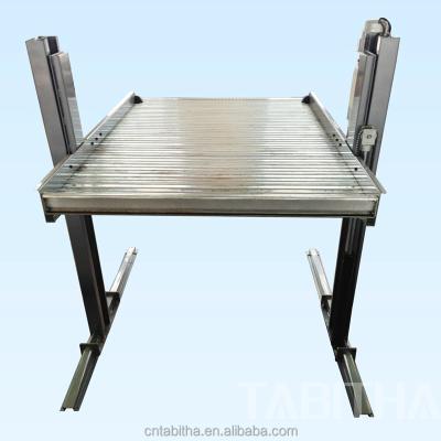 China Hydraulic Double Cylinder Two Stacker Car Parking Lift 2700kg for sale