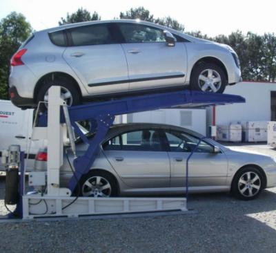 China Automatic Parking 2 Level Mini Hydraulic Tilting Car Parking Lift Equipment for sale