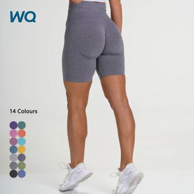 China Nvgtn Breathable Gaiters Stretch OEM Logo Yoga Shorts Seamless Scrunch Butt Yoga Shorts Women Fitness Gym Yoga Shorts for sale