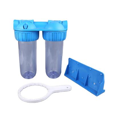 China Double Water Filter Household Bucket 10 Inch Plastic Water Filter Housing for sale