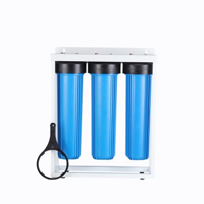 China Easy Operation Elephant Pre-Filter Blue Three Stage Water Filter Type 20 Inch Housing Water Filter for sale