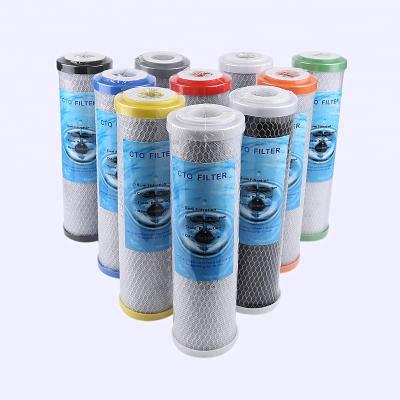 China Household CTO Cartridge Filter 10 Inch Activated Carbon Water Filter Cartridge for sale