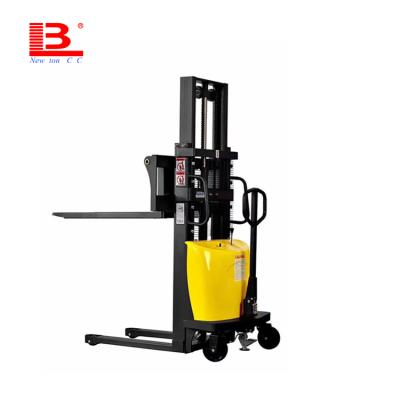 China Hot Sales 1ton 1.5ton 2ton 3meter China Hotels Pallet Stacker Hand Drive Semi Electric Manual Battery Drive Pallet Forklift for sale