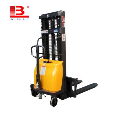 China Hotels Nice Service Super Easy To Operate Semi Electric Stacker 1000kg for sale