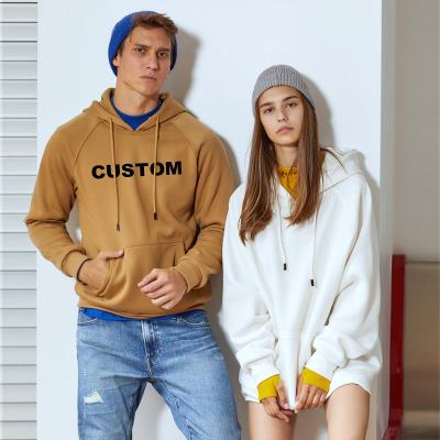 China Custom Men's Breathable Winter Solid Color Cotton Plain Oversize Hoodies Wholesale Tracksuits Breathable Unisex Hoodie for sale