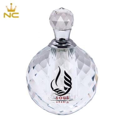 China China Facets Cut Shape 12ml Antique Oil Latest Middle East Crystal Perfume Bottle for sale