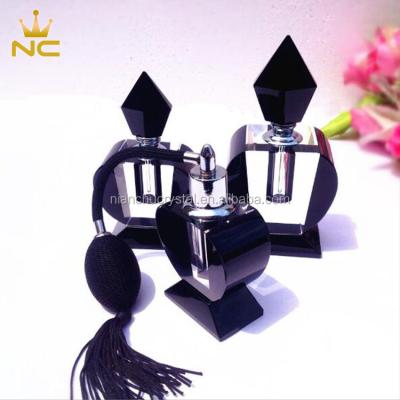 China New China Design Essential Oil Bottle 6ml Crystal Perfume Spray Bottles 10ML Black Crystal Perfume Bottle for sale