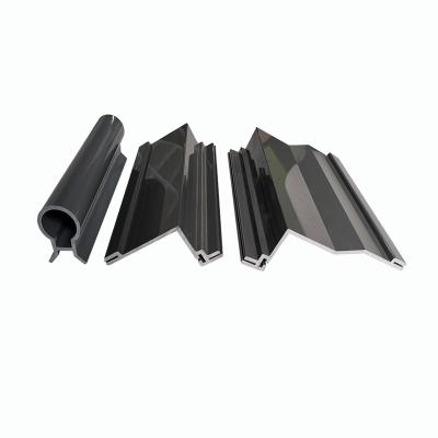 China FULGOR Plastic Product Mold Customized PVC Plastic Extrusion Profile Of Glass Door And Window Frame for sale