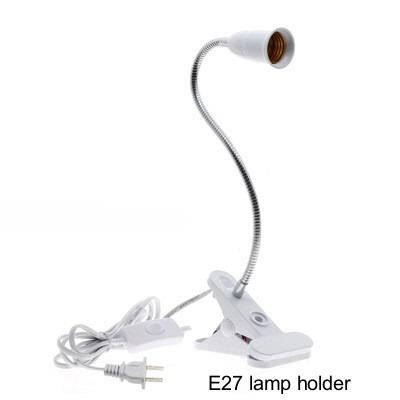 China Seed Starting E27 LED Grow Lamp Light Holder Table Cup Lamp Par38 Single End And Double End Lamp Holders for sale