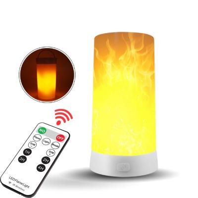 China Seed Starting Portable 3W Gravity Induction LED Magnet Table Lamp USB Smart Night Light Gravity Feel Flame Decorative Light for sale